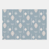 Neutraler Gaumen von Bauble- und Weihnachtssteinen Geschenkpapier Set (Vorderseite 2)