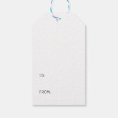 Neutraler Geburtstag für Minimalistisches Geschlec Geschenkanhänger (Rückseite)