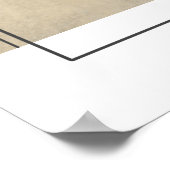 Neutraler geometrischer Abstrakter Limoner Wash Poster (Ecke)