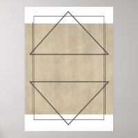 Neutraler geometrischer Abstrakter Limoner Wash