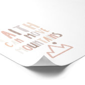 Neutraler Glaube kann das Bergposter bewegen Poster (Ecke)