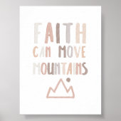 Neutraler Glaube kann das Bergposter bewegen Poster (Vorne)