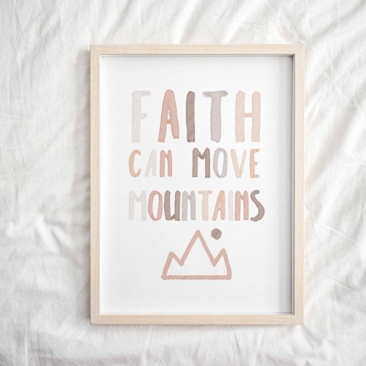 Neutraler Glaube kann das Bergposter bewegen Poster