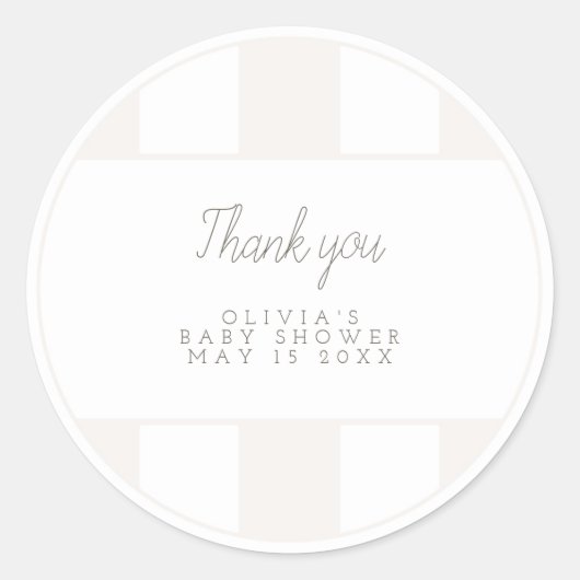 Neutraler Golfwagen Runder Aufkleber (Vorderseite)