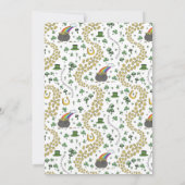 Neutraler Grüner St Patricks Day Kindergeburtstag Einladung (Rückseite)
