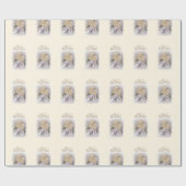 Neutraler, individualisierbarer Name des Babys, Li Geschenkpapier (Flach)