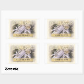 Neutraler, individualisierbarer Name des Babys, Li Rechteckiger Aufkleber (Blatt)