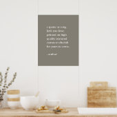 Neutraler, individueller Kostenvoranschlag Poster (Küche)