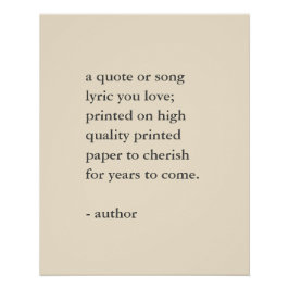 Neutraler, individueller Kostenvoranschlag Poster