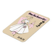 Neutraler Junggeselinnen-Abschied der Mode Magnet (Linke Seite)