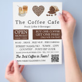 Neutraler Kaffeeshop-Flyer Flyer (Hand)