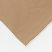 Neutraler Khaki einfacher moderner Personalisierte Fleecedecke (Ecke)