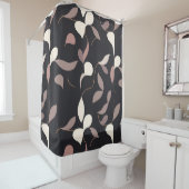 Neutraler Minimalistischer Duschvorhang - sauber, (Beispiel)