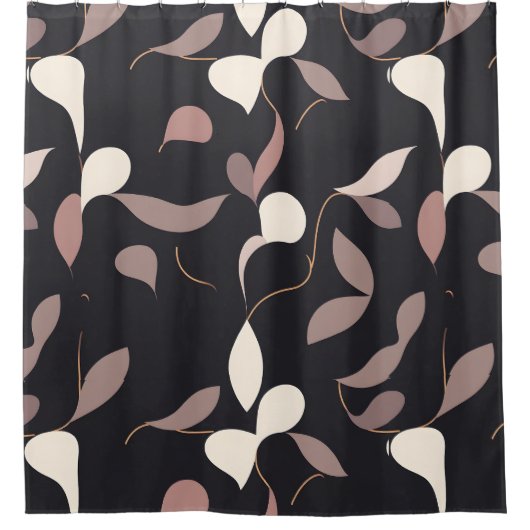 Neutraler Minimalistischer Duschvorhang - sauber, (Vorderseite)