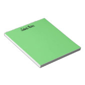 Neutraler Minimalistischer Individuelle Name Notizblock (angewinkelt)