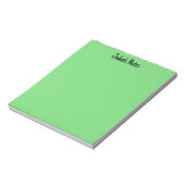 Neutraler Minimalistischer Individuelle Name Notizblock (Rotiert)