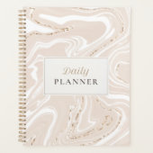 Neutraler Minimalistischer Tagesplaner Planer (Vorderseite)