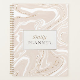 Neutraler Minimalistischer Tagesplaner Planer