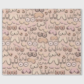 Neutraler moderner Skandal Geschenkpapier (Flach)