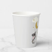 Neutraler Moon Star Cloud Baby Shower Pappbecher (Rechts)