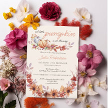 Neutraler Pumpkin Fall Rustikale Babydusche