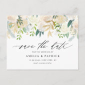 Neutraler QR-Code für botanische Garnelen Save the Ankündigungspostkarte (Vorderseite)