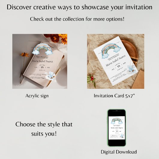 Neutraler Qr-Code für Spanisches Baby Shower Peanu Einladung