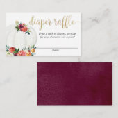 Neutraler Raffle Windel des Begleitkarte (Vorne/Hinten)