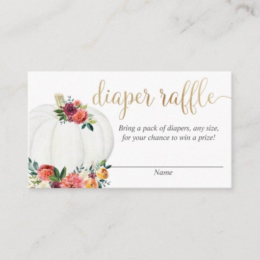 Neutraler Raffle Windel des Begleitkarte (Vorderseite)