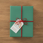 Neutraler Regenbogen Danke Babydusche Geschenkanhänger