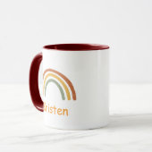 Neutraler Regenbogen Fügen Sie einen benutzerdefin Tasse (Vorderseite Links)