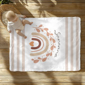 Neutraler Regenbogen-Individuelle Name Kinderdusch Fleecedecke