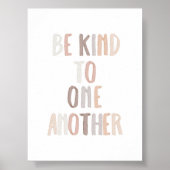 Neutraler Regenbogen Sei freundlich zu einem ander Poster (Vorne)