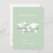 Neutraler Reisegepäck Thema Babydusche Einladung (Vorne/Hinten)