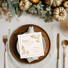 Neutraler Rückgang der Liebe Fall Foliage Polterab Serviette