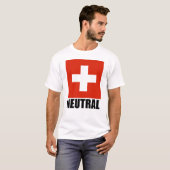 NEUTRALER (Schweizer Flaggen-) T - Shirt (Vorne ganz)