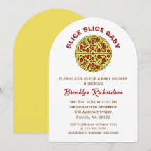 Neutraler Spaß Pizza Slice Slice Baby Dusche
