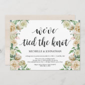 Neutraler Spring Elopement Empfang lädt ein Einladung (Vorne/Hinten)