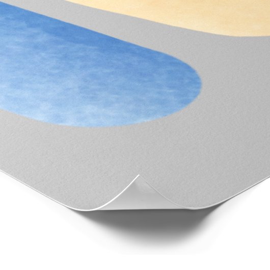 Neutraler Teddybär Poster (Ecke)