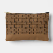 Neutraler Teekaffee des Rechteck-Musters Zubehörtasche (Vorderseite)