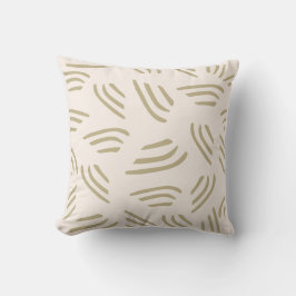 Neutraler Ton mit Flecks Abstrakter Kissen