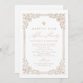 Neutraler Vintager Rahmen glücklich immer nach dem Einladung (Vorne/Hinten)