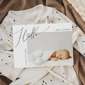 Neutraler Whimsical Gender Danke Baby Ankündigung