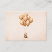 Neutraler Windelknipser für Vintage klassische Ges Begleitkarte (Rückseite)