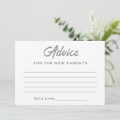 Neutraler Winter Little Snowflake Babydusche Hinweiskarte (Stehend Vorderseite)