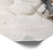 Neutrales abstraktes Figur-Bewegungsplakat Poster (Ecke)