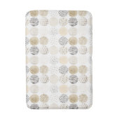 Neutrales abstraktes Kreis-Muster Badematte (Vorderseite Vertikal)