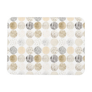 Neutrales abstraktes Kreis-Muster Magnet