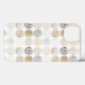 Neutrales Abstraktes Kreismuster Case-Mate iPhone Hülle (Rückseite (Horizontal))