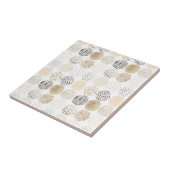 Neutrales Abstraktes Kreismuster Fliese (Seite)